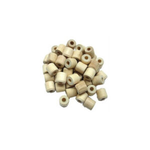 48 houten bobins naturel