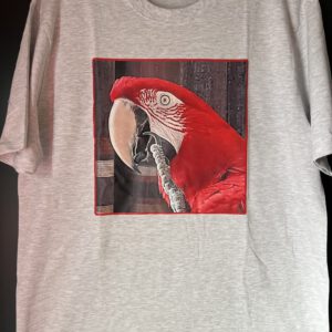 T-Shirt met de foto van je eigen papegaai