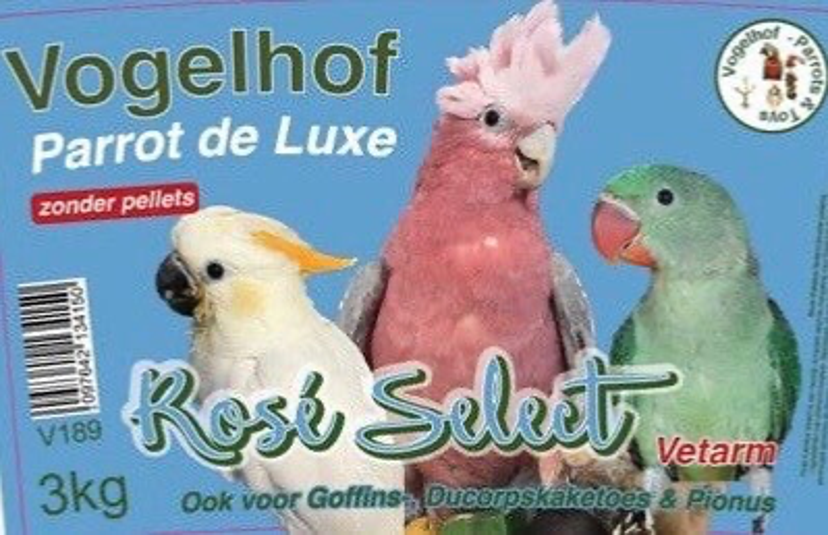 Rose Select met pellets 6 kg (vetarm) Vogelhof